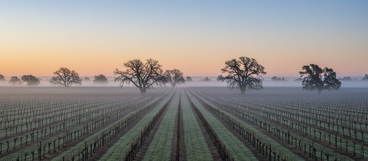Beneath the Oaks estate at dusk