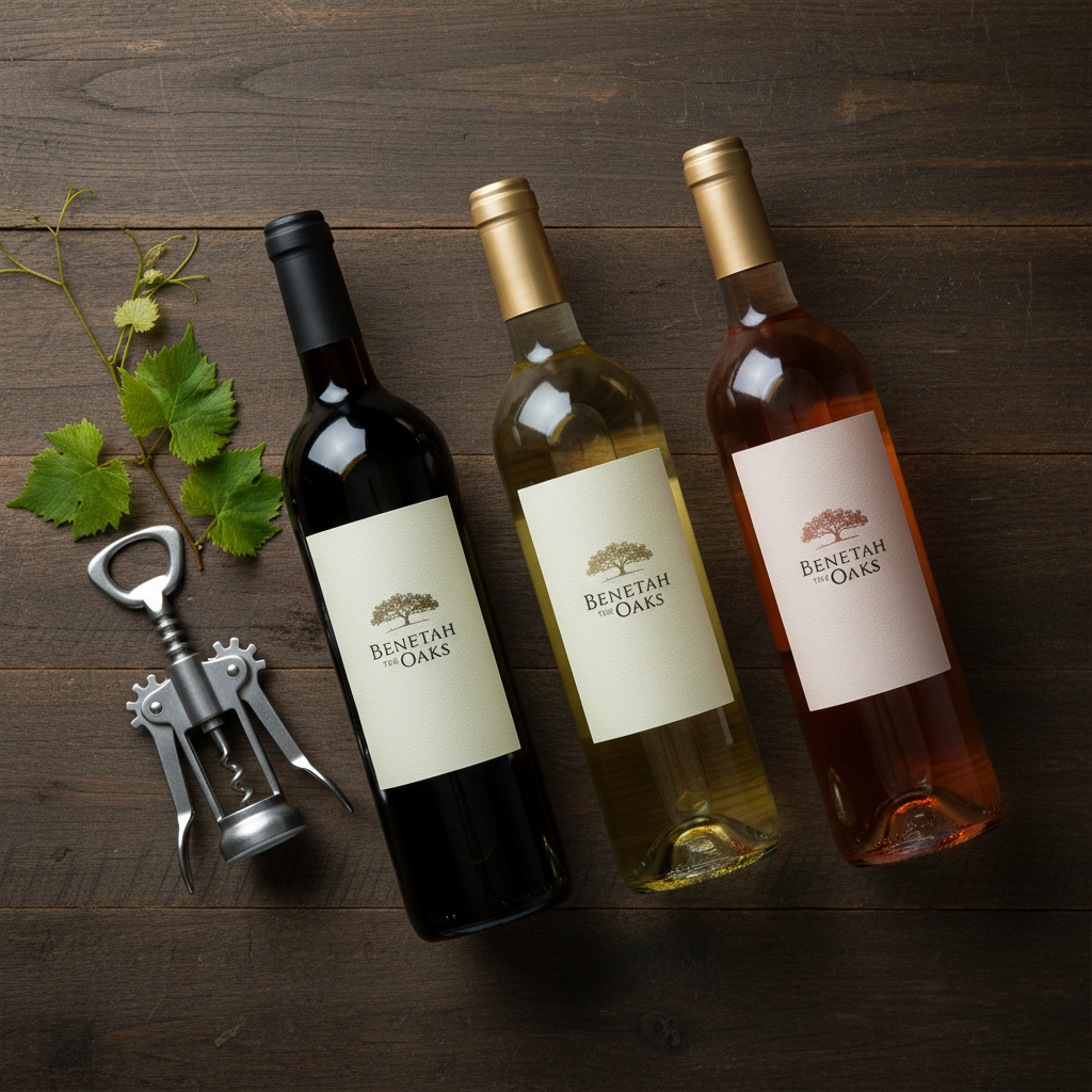 Beneath the Oaks winery wines